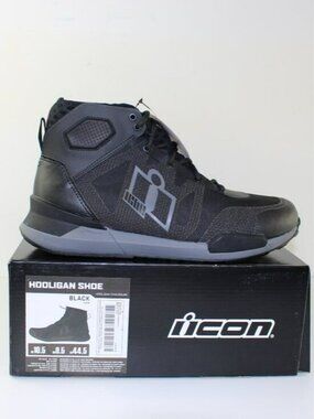 New Revco Icon Hooligan Mid Motorcycle Biker Boots (EU 44.5 / 10.5 US)
